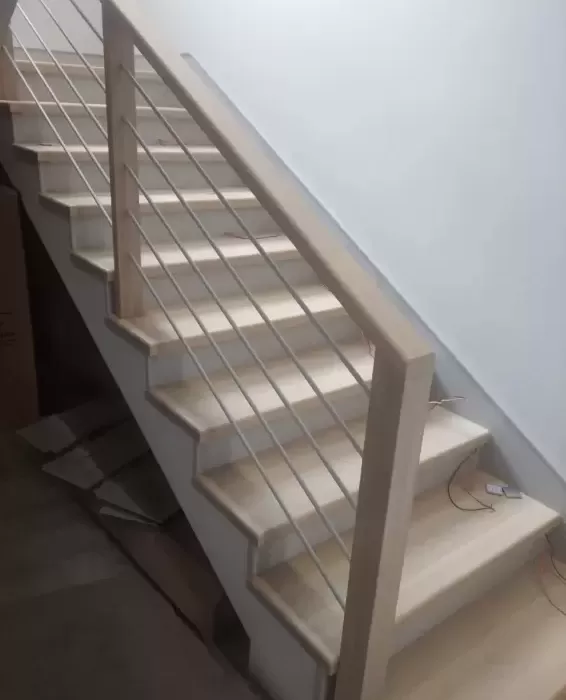 Отделка бетонной лестницы КП Степаньковская слобода